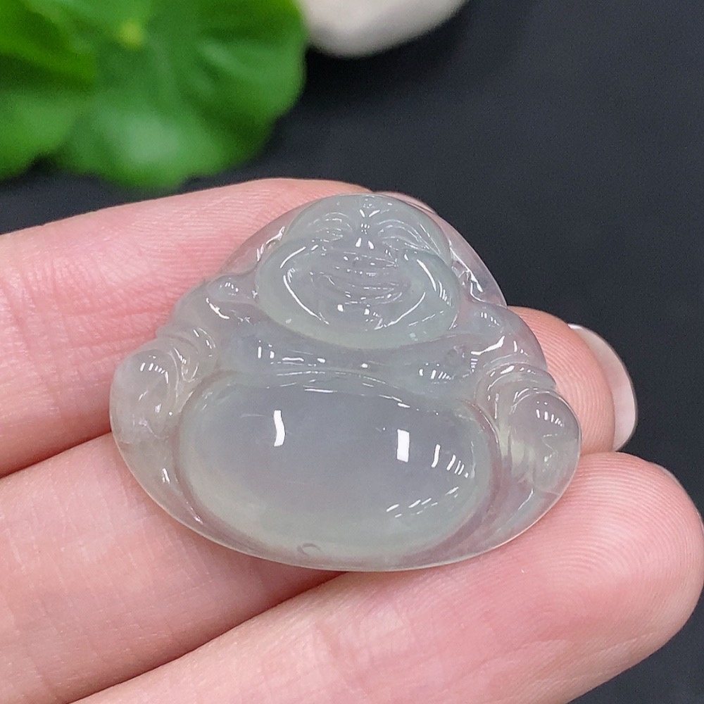 F34003348 Jadeite Buddha Pendant Total Weight About 5.8g