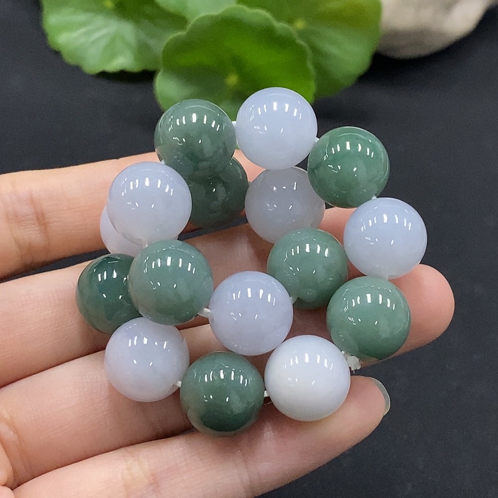 F35115636 Jadeite Bracelet 12.3mm Approx. Total Weight Approx. 52.44g