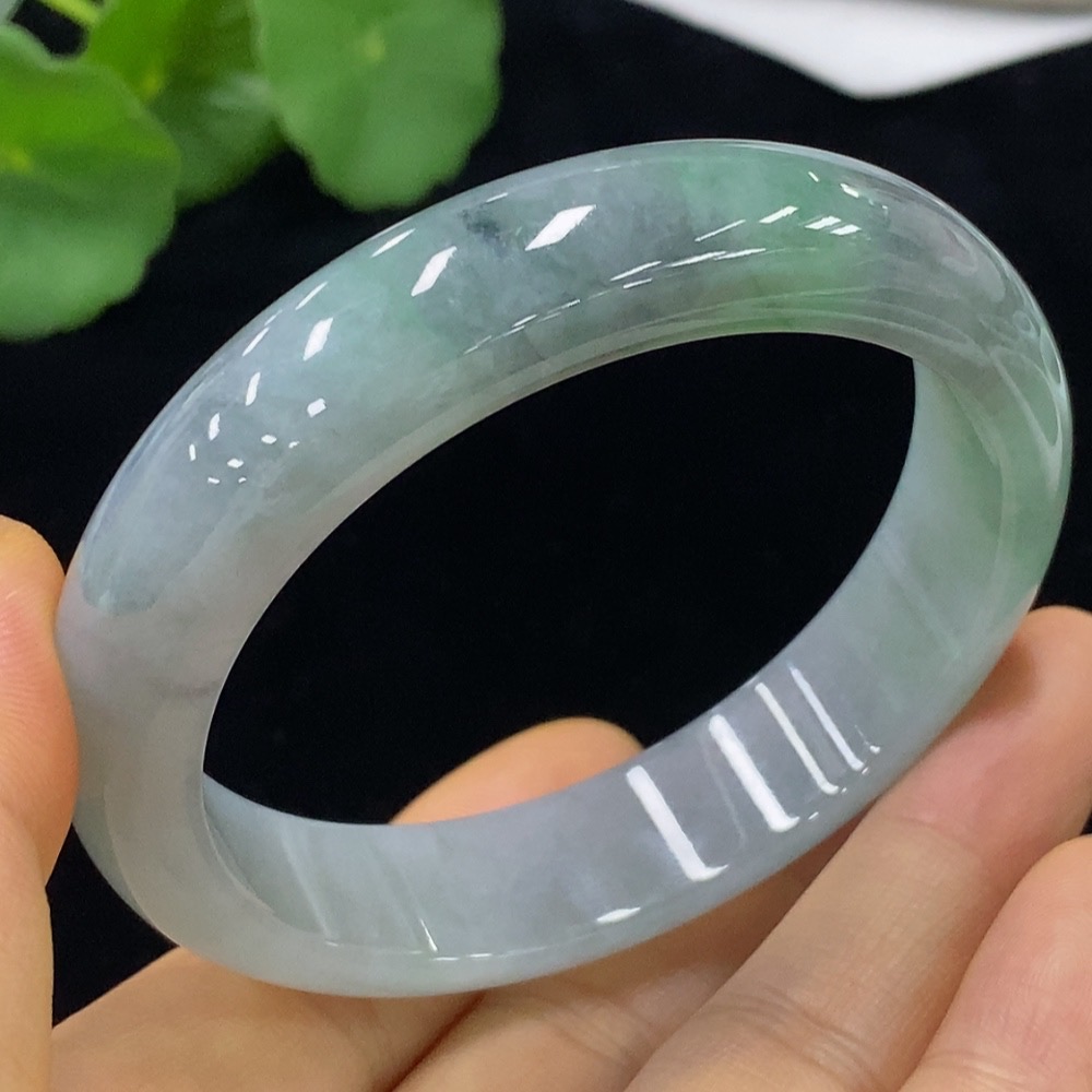 F34023851 Jadeite Round Bangle Size 56.8 Total Weight Approx. 58.31g