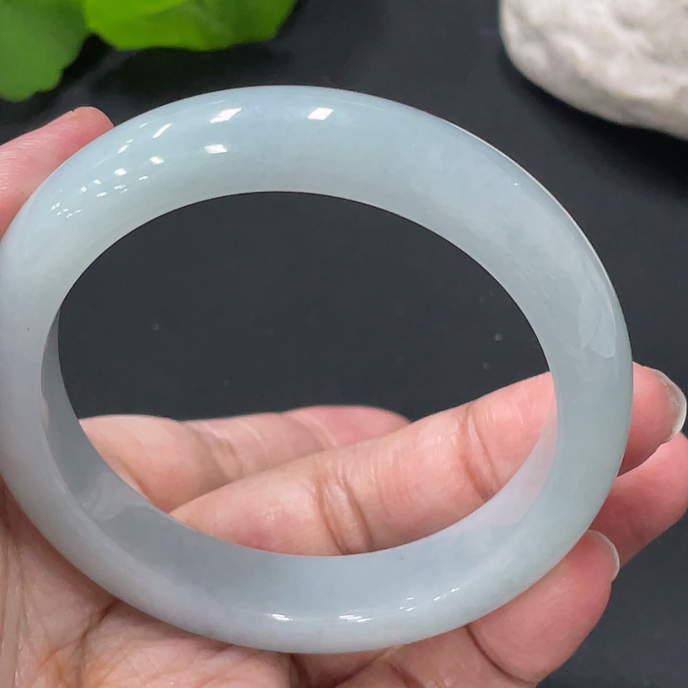 F26974627 Jadeite Round Bangle Size 55 Total Weight Approx. 55.5g