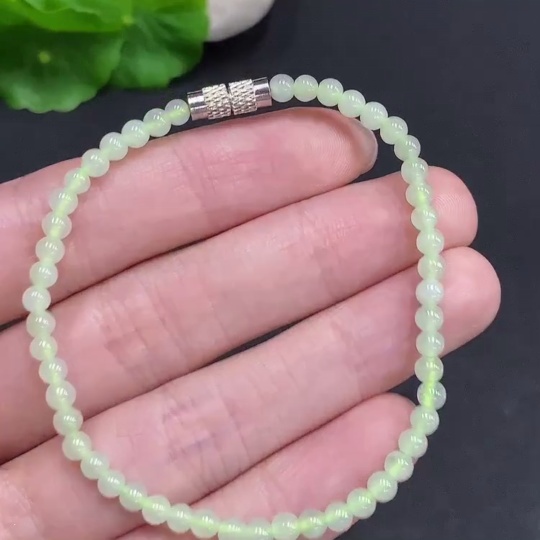 F35124049 Jadeite Beads Non-Gold Inlay Total Weight Approx.4.4g Size Approx.3.5mm