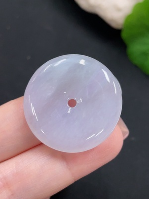 F27138441 Jadeite Pendant Peace Buckle Total Weight Approx. 8.2g