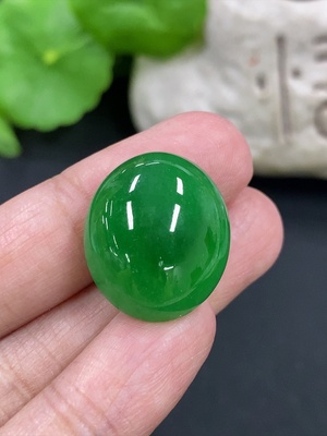 F45403619 翡翠蛋面 货品总重约6g
