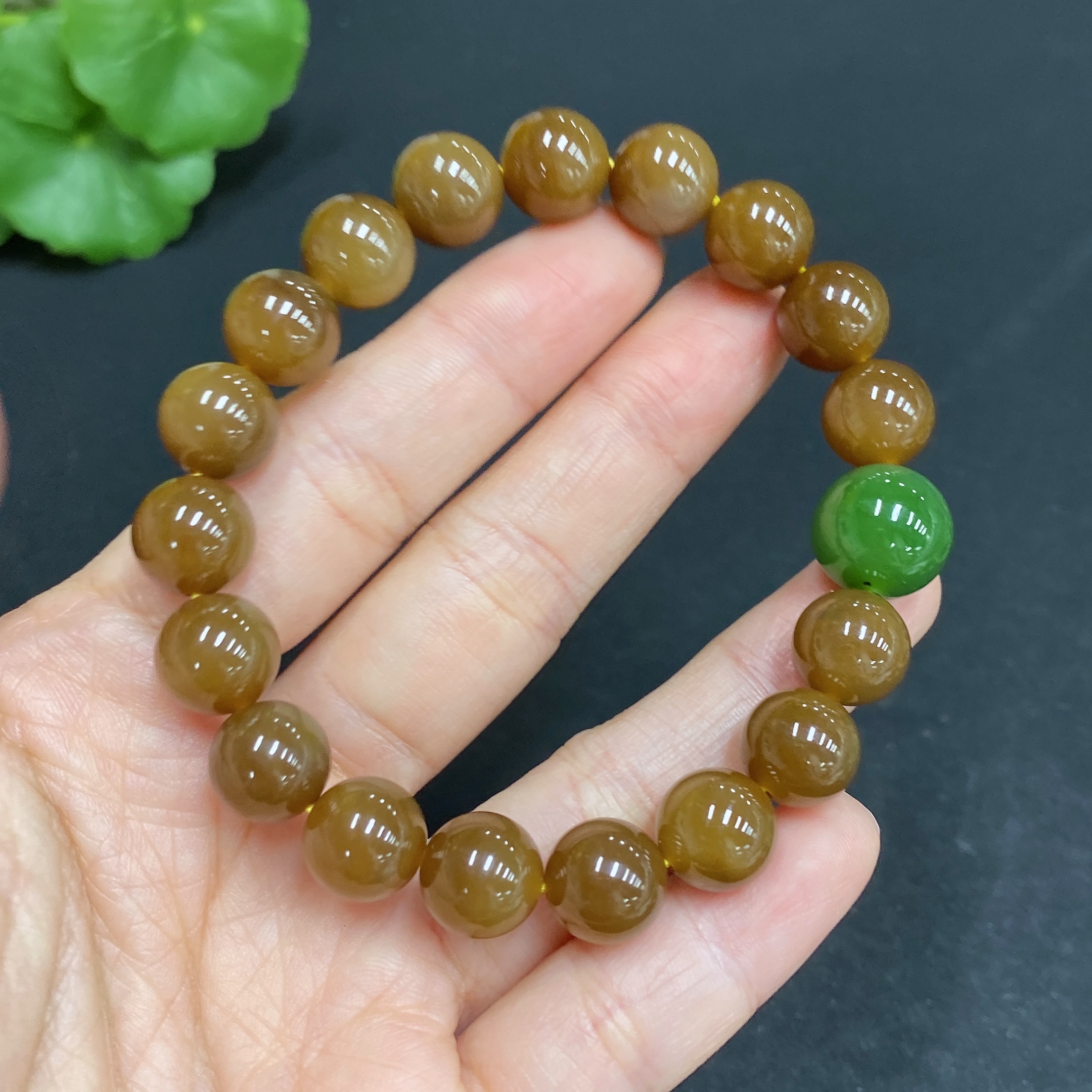 H29328062 Hetian Jade Bracelet, Approx. 9.8mm, Total Weight Approx. 30.2g