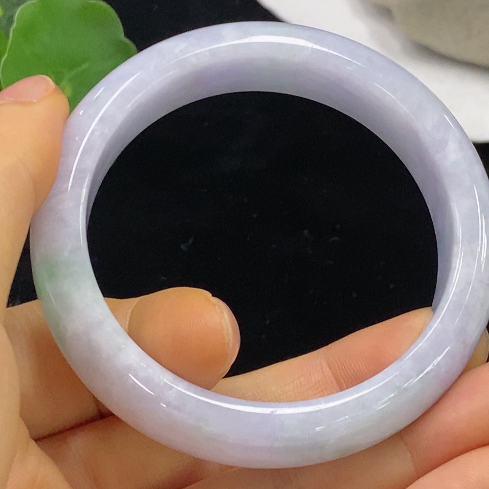 F35095058 Jadeite Round Bangle Size 53.5 Total Weight Approx. 57.04g