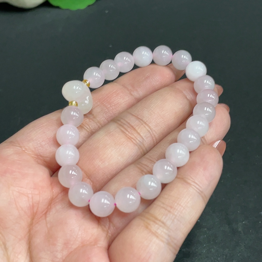 H34005694 Hetian Jade Bracelet Approx. 7.5mm Total Weight Approx. 18g