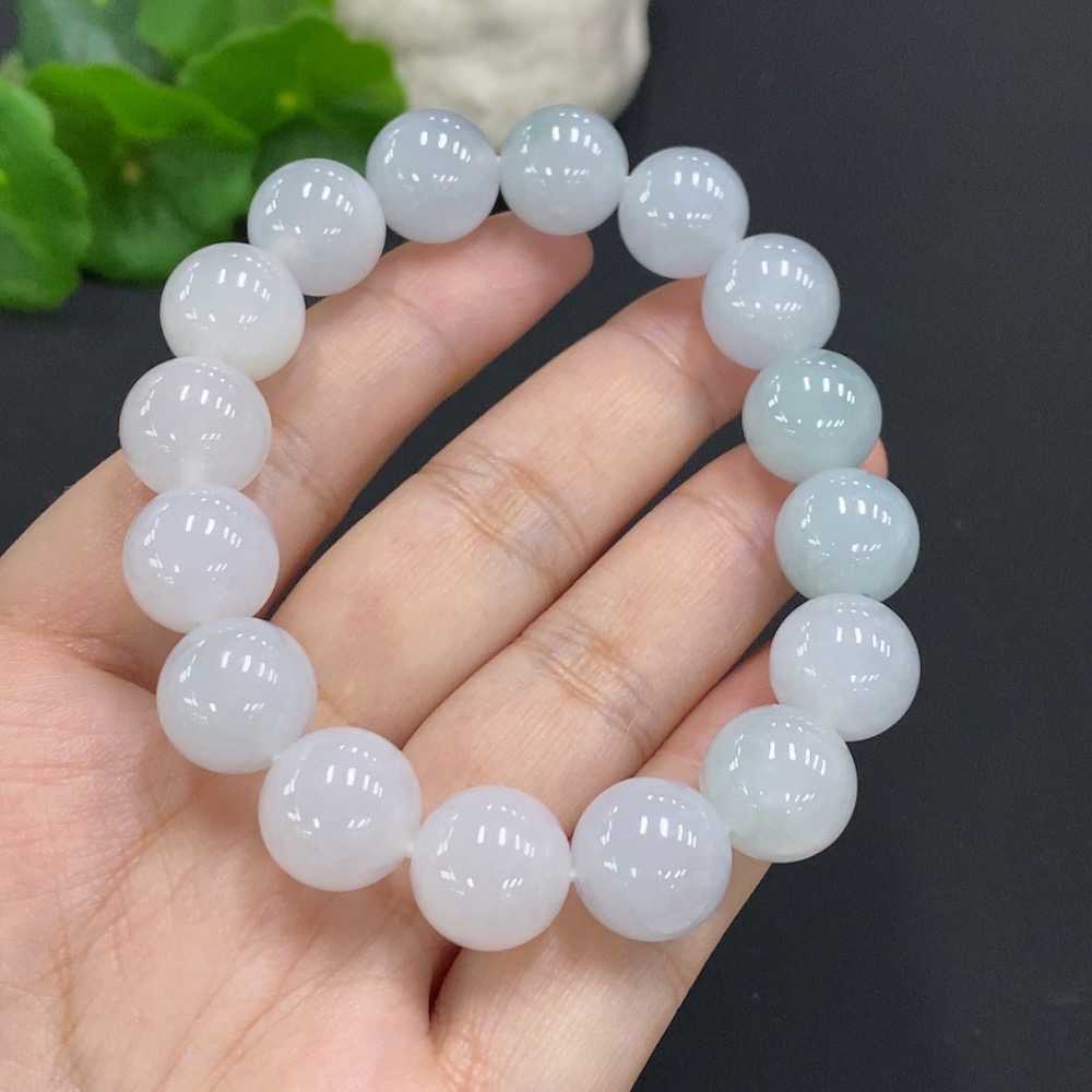 F34071083 Jadeite Bracelet Approx. 12.6mm Total Weight Approx. 57.09g