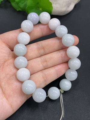 F28231604 Jadeite Bead Necklace Approximately 13mm Total Weight About 69.2g