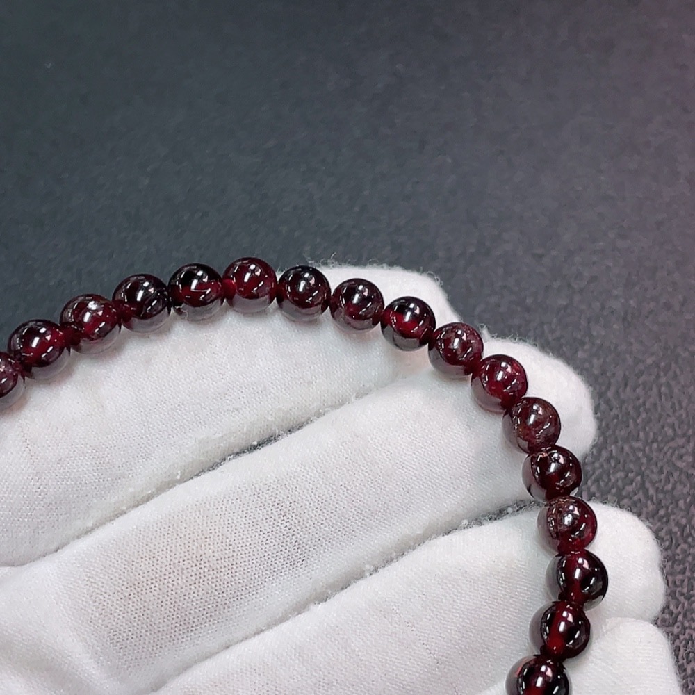 C32743662 Garnet Bracelet Total Weight Approx.21.34g Size About 6.8mm