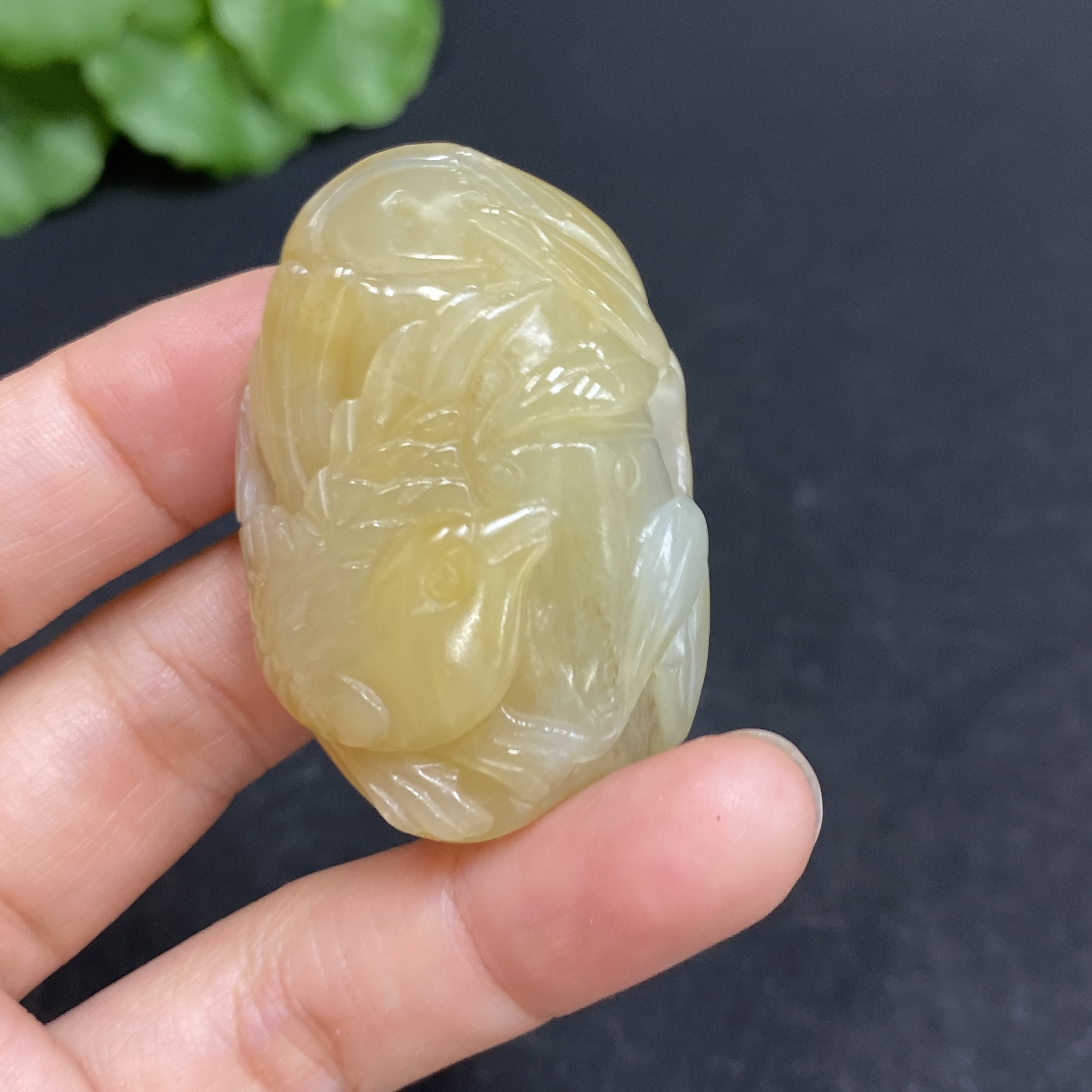 H33879057 Hetian Jade Pendant Magpie Total Weight Approx. 31.7g