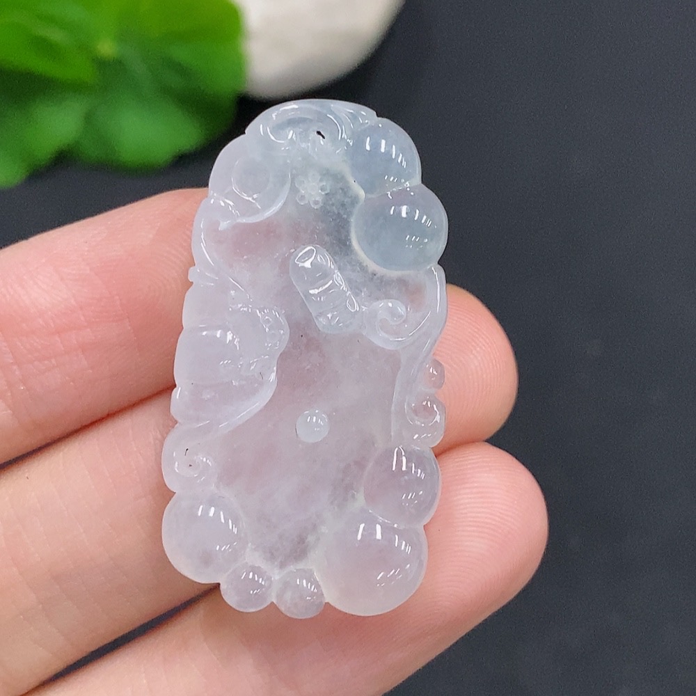 F32758093 Jadeite Blessing Before Your Eyes Pendant Total Weight Approx. 8.5g