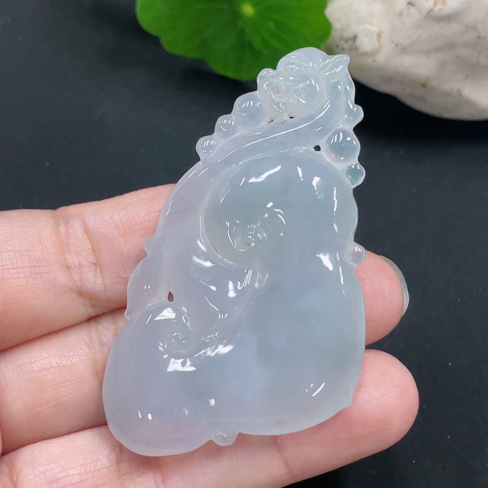 F30453263 Jadeite Ruyi Pendant Total Weight Approx. 24.7g
