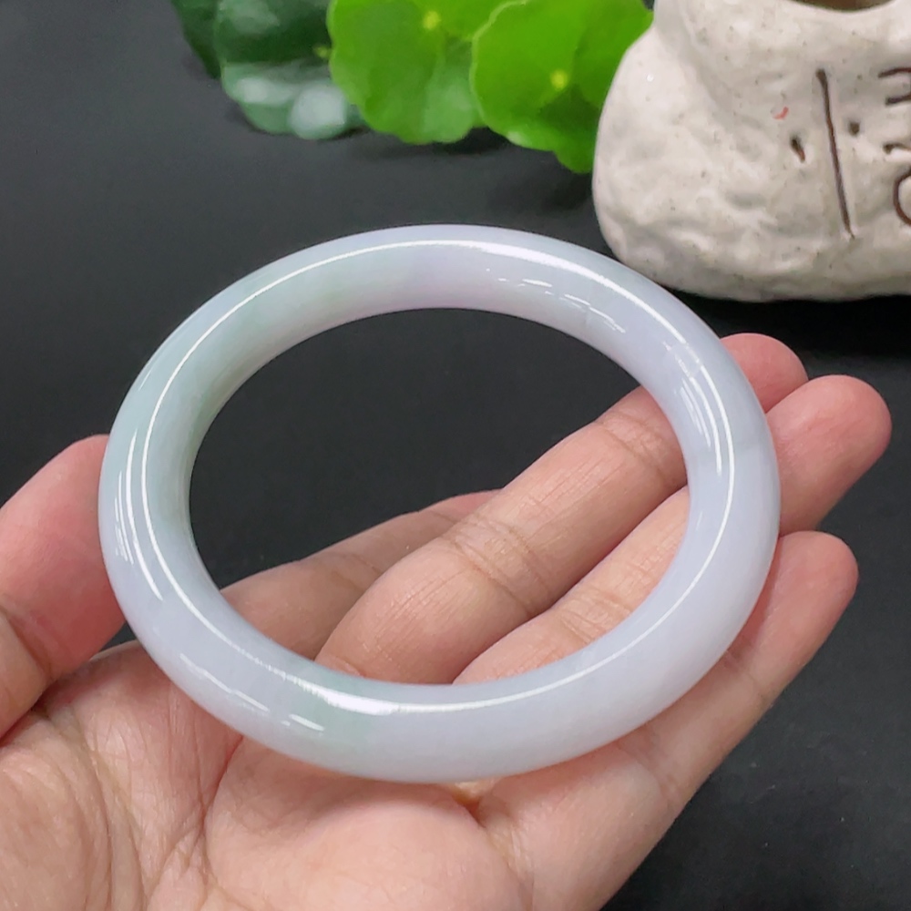 F33935756 Jadeite Round Bangle Total Weight About52g Streetsize55.9