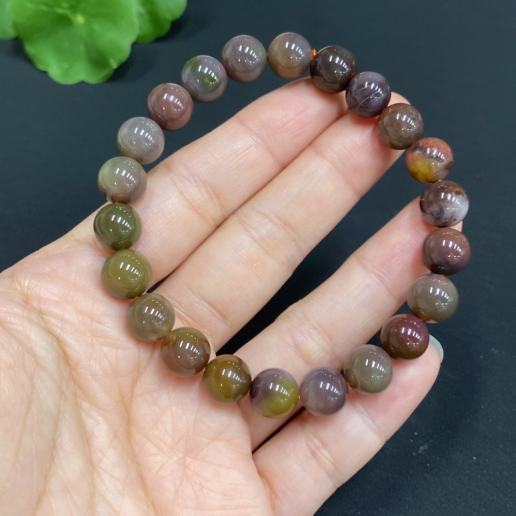 H32759952 Salt Source Agate Bracelet, approx. 8.3mm, total weight approx. 20g