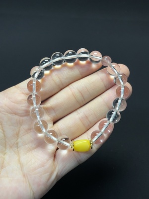 C46536156 琥珀蜜蜡手串 配石考虑非天然 非金 货品总重约16.42g 卡7mm左右
