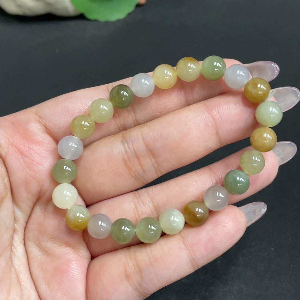 H34972669 Hetian Jade Bracelet, Approx. 7.6 mm, Total Weight Approx. 17.4g