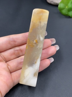 H22542586 Laos Stone Ornament Seal Total Weight Approx. 91.4g