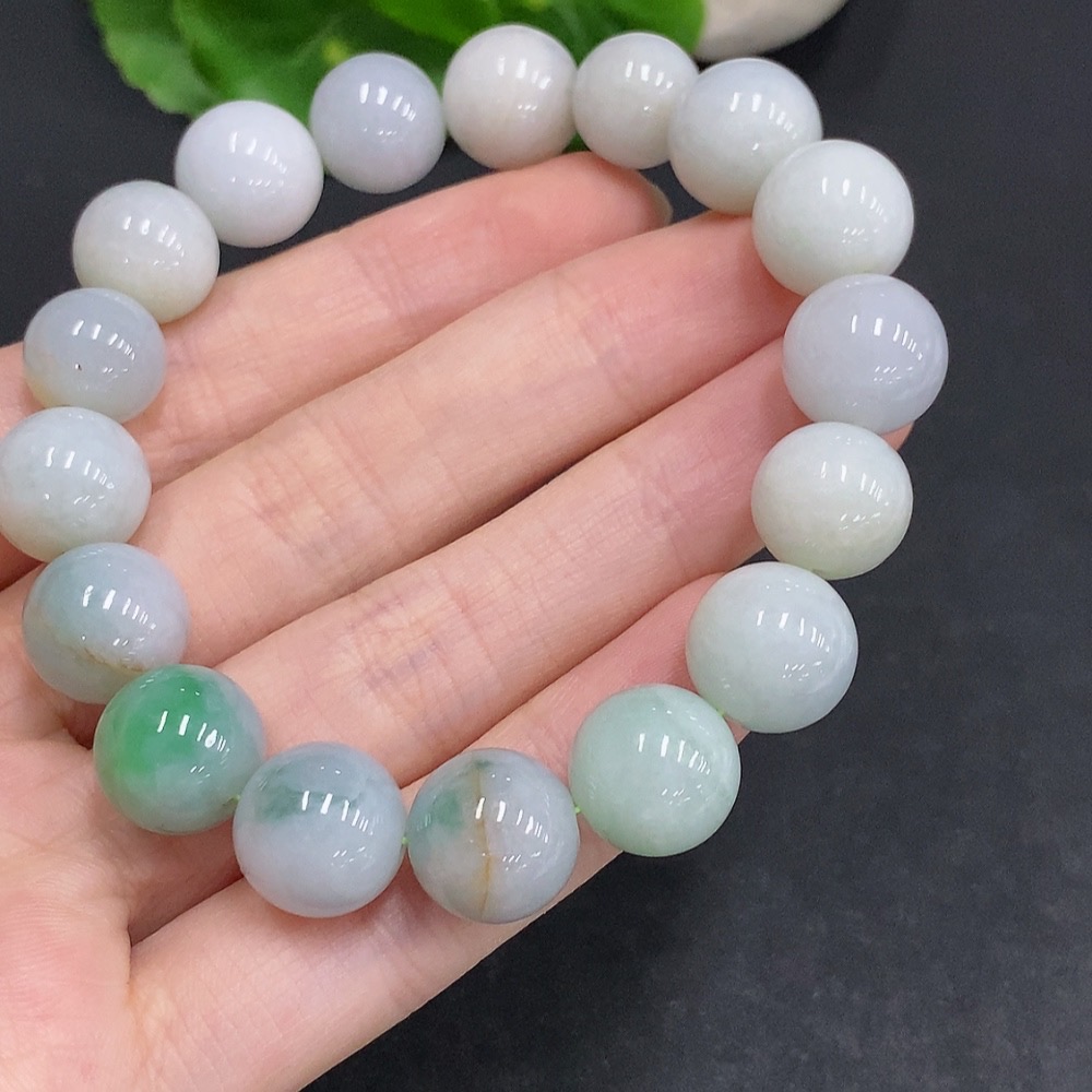 F33831088 Jadeite Bracelet Total Weight Approx. 51.6g Size 12.1mm