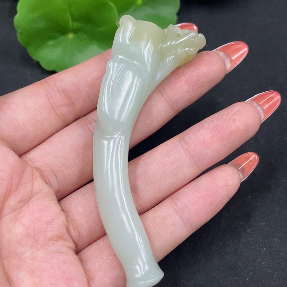 H34062458 Hetian Jade cigarette holder