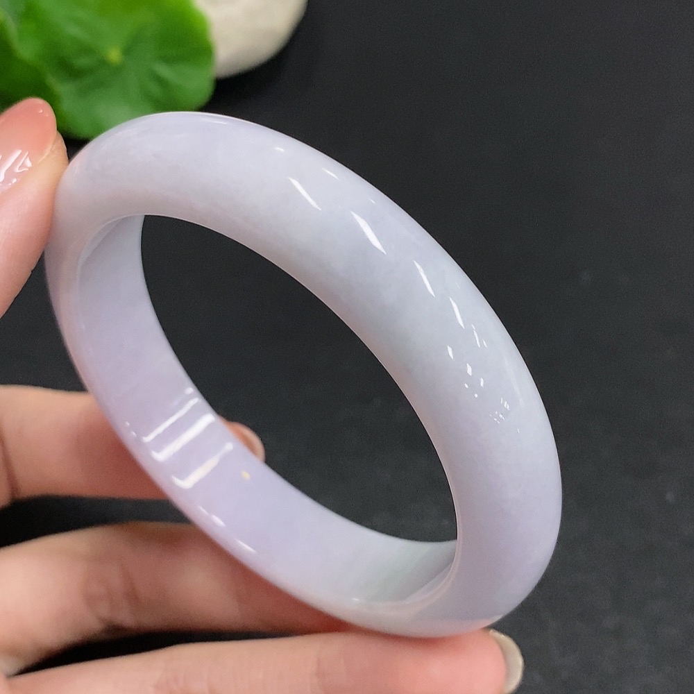 F34003077 Jadeite Round Bracelet, Total Weight Approx. 59.2g, Size 57