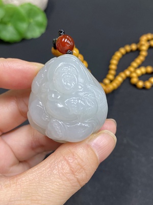 H34015623 Hetian Jade Pendant Buddha