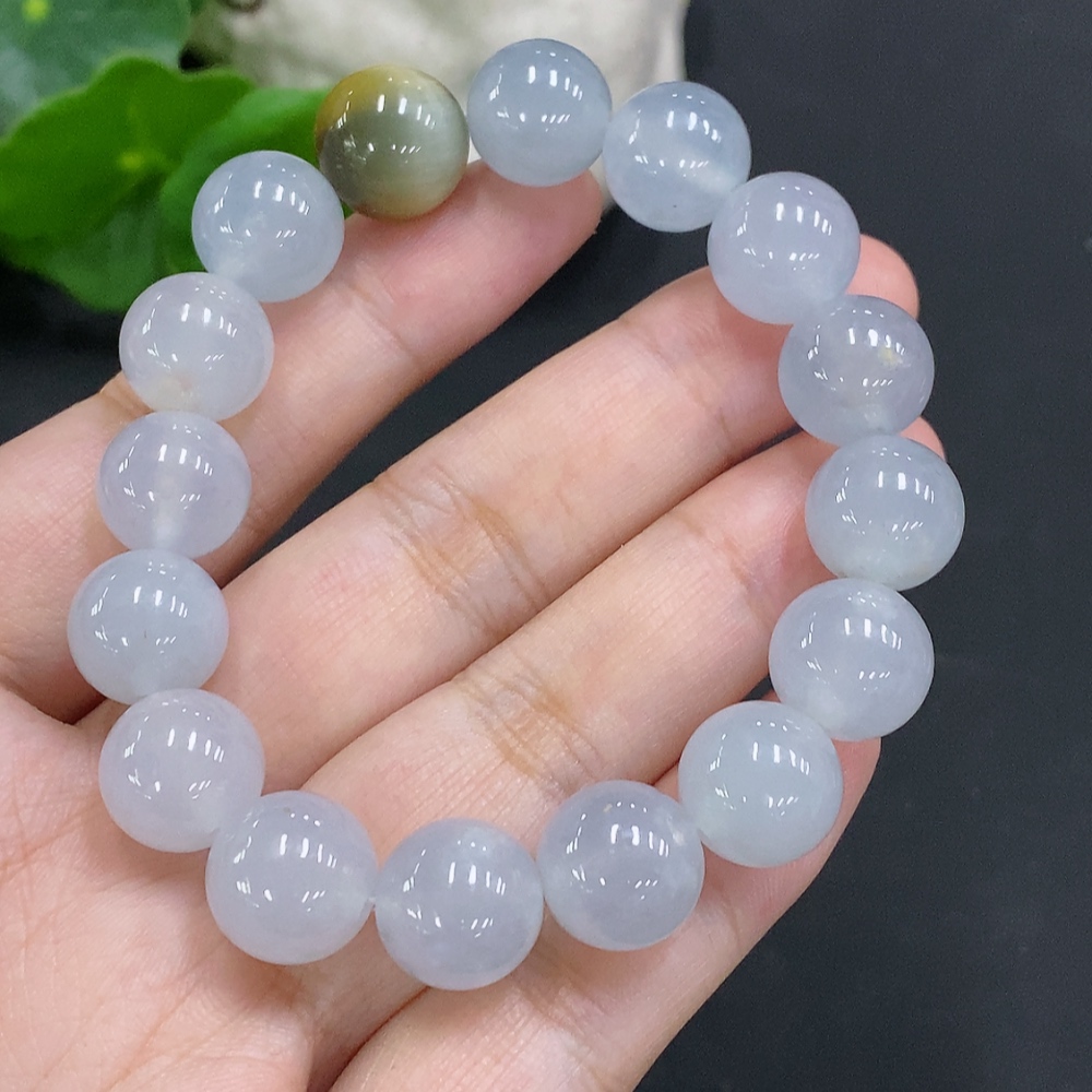 F33933333 Jadeite Bead Necklace Approx. 11.5mm Total Weight Approx. 46.1g (Matching Beads Non-A)