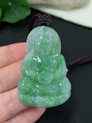 F41941879 翡翠挂件 观音 货品总重约16.17g