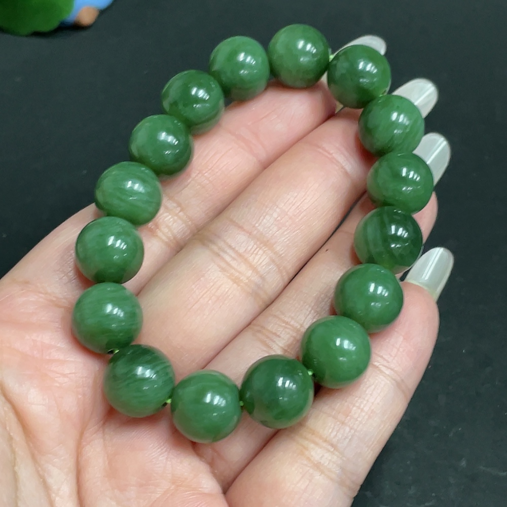 H28272850 Hetian Jade Bracelet, Approx. 11.4mm, Total Weight About 40.3g