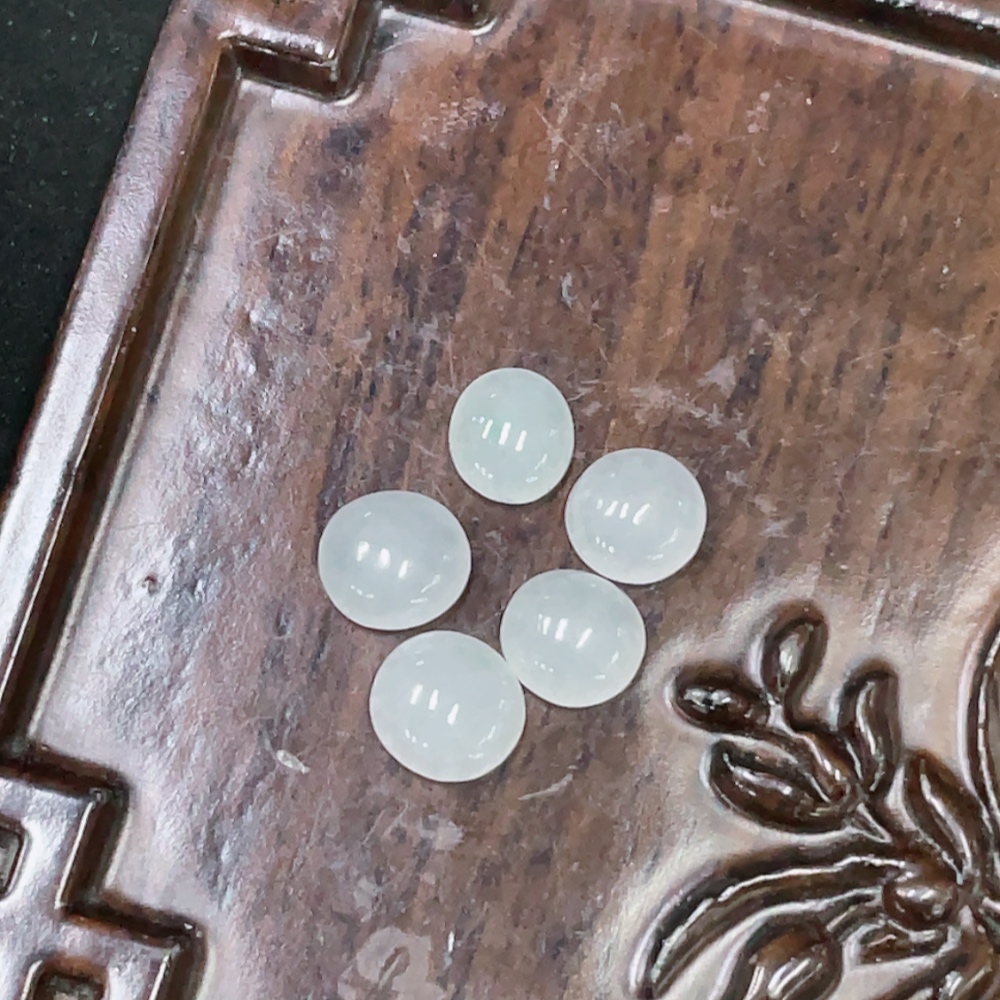 F32696821 Jadeite Inlaid Pieces (Sold as a Lot)