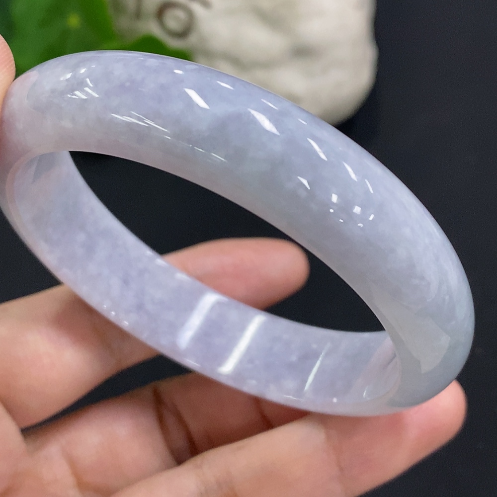 F34070515 Jadeite Round Bangle Size 59.3 Total Weight Approx. 61.5g