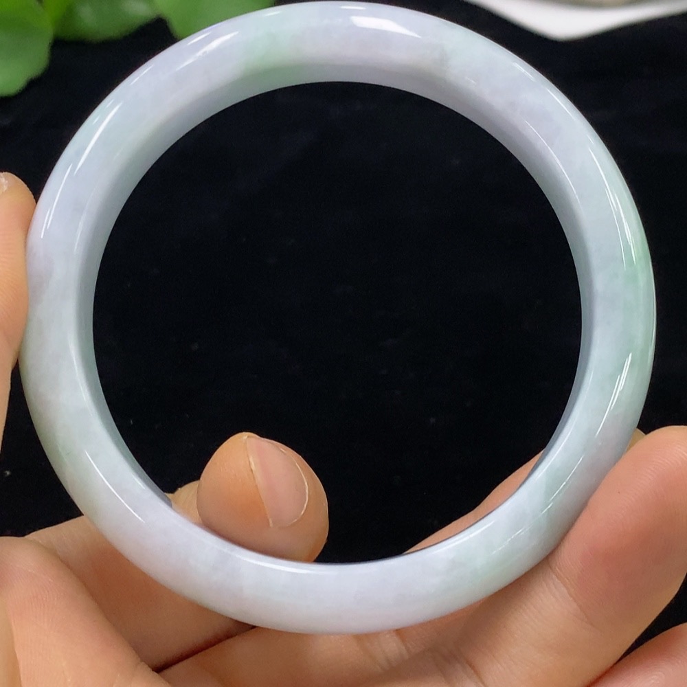 F31649045 Jadeite Round Bangle Size 59.7 Total Weight Approx. 59.64g