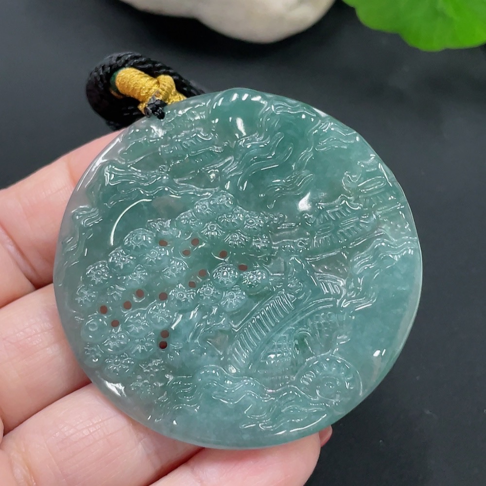 F24836023 JadeitePendant Landscape Plaque Approximately 28g