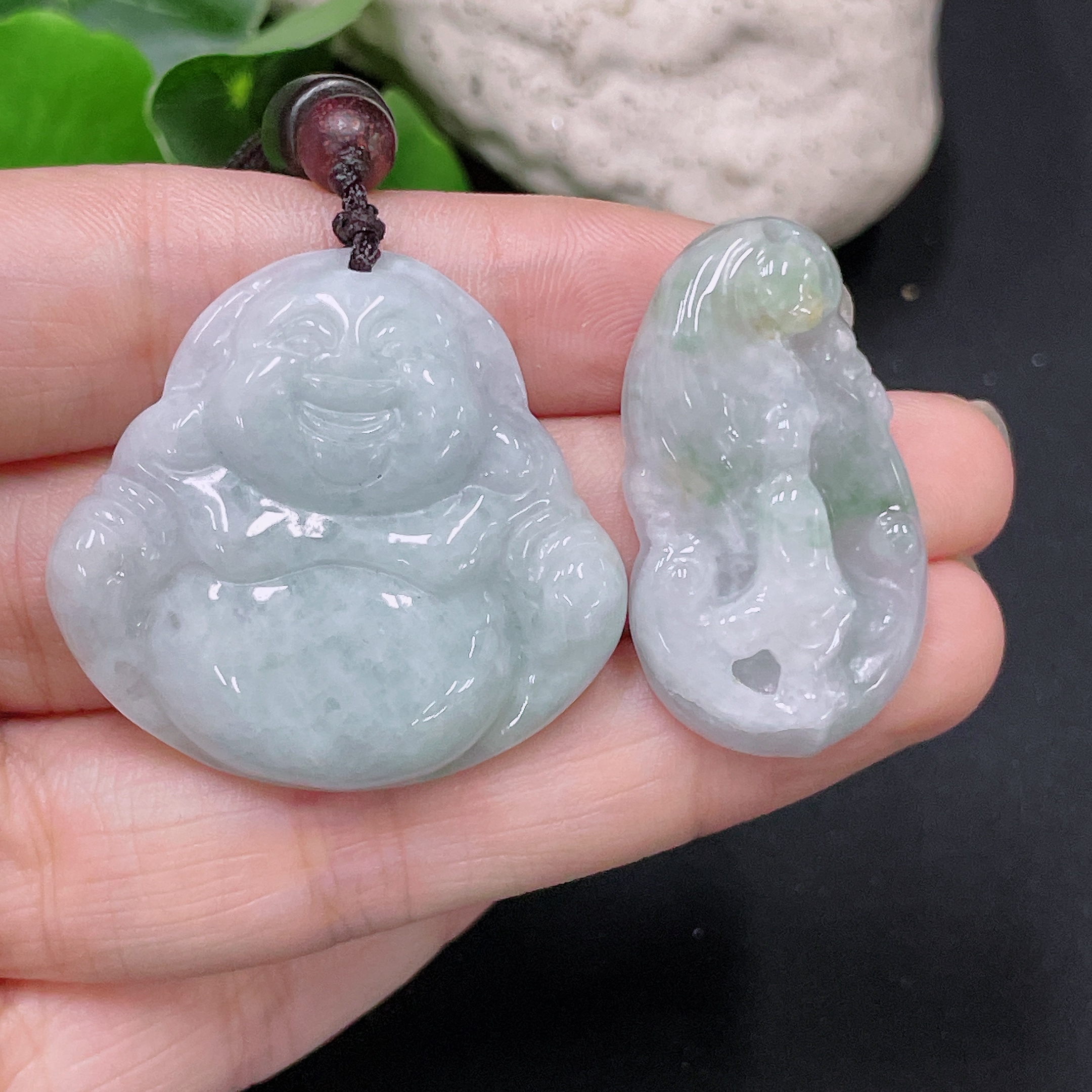 F33893017 Jadeite Buddha Pendant Buddha Enlightenment