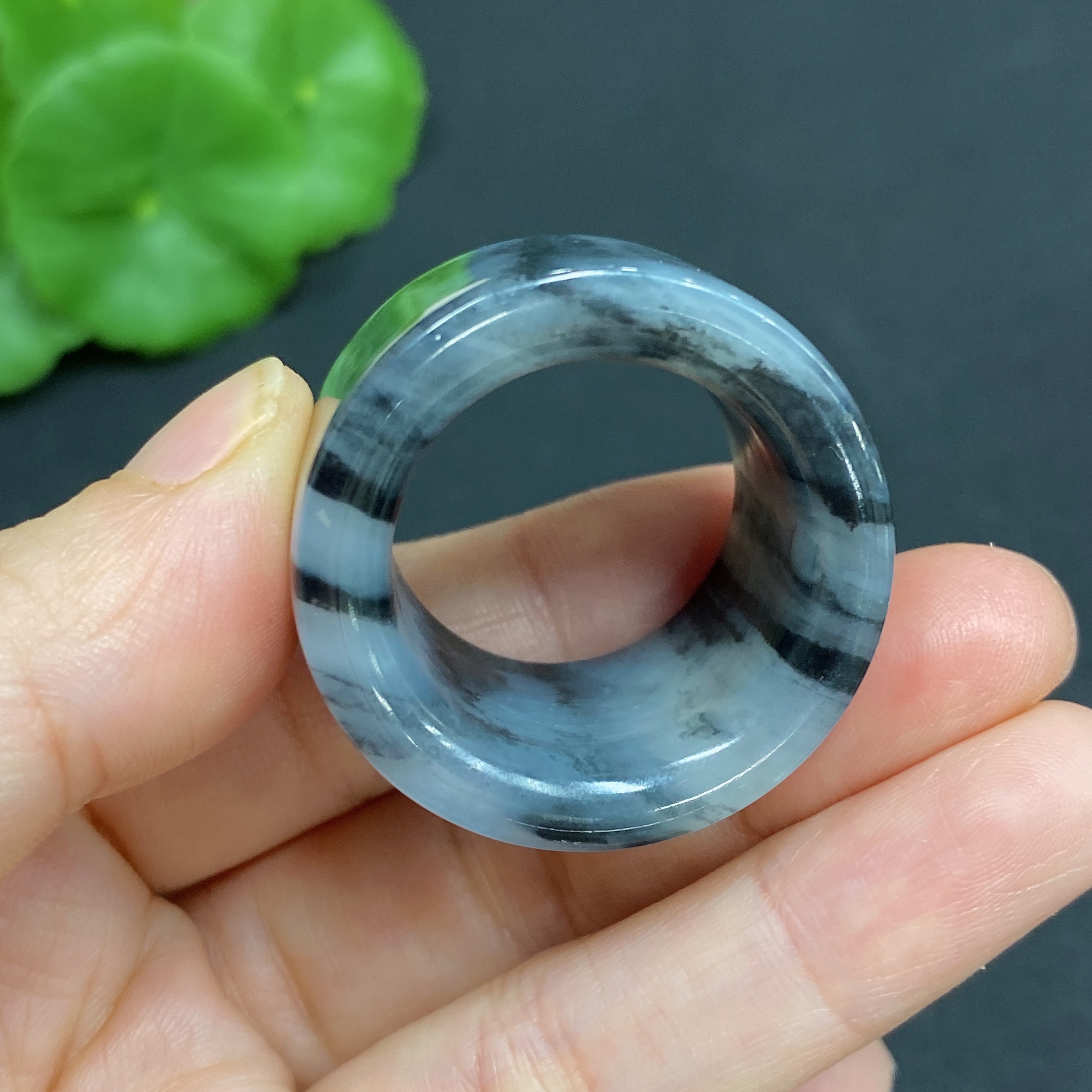 H30517350 Hetian Jade Thumb Ring Size 29 Total Weight Approx. 24.9g