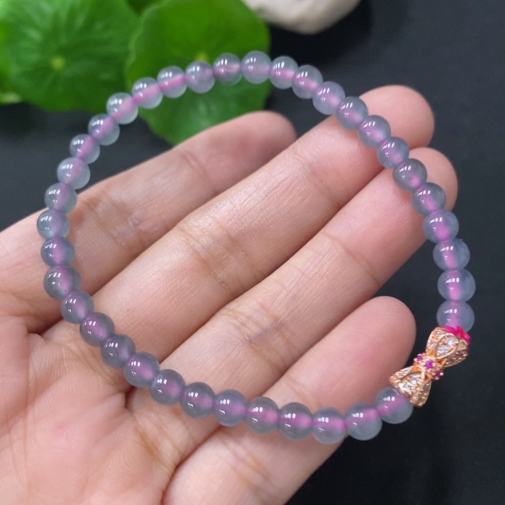 F32760795 Jadeite Beaded Bracelet Approx. 5mm Total Weight Approx. 7.82g Non-Gold