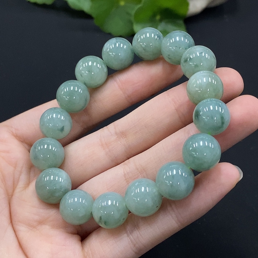 F35090976 Jadeite Bracelet Size 12mm Approx. Total Weight about 46.58g