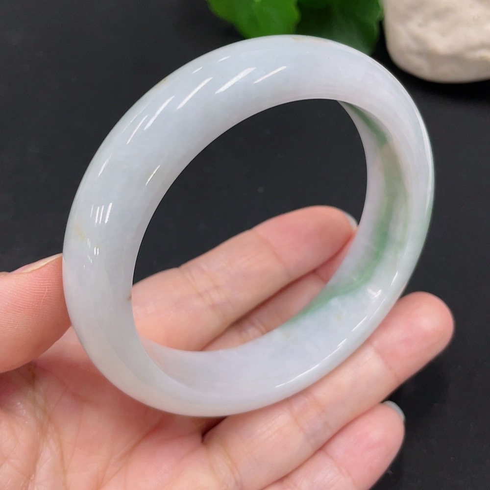 F30548136 Jadeite Round Bracelet Size 58.5 Total Weight Approx. 75.5g