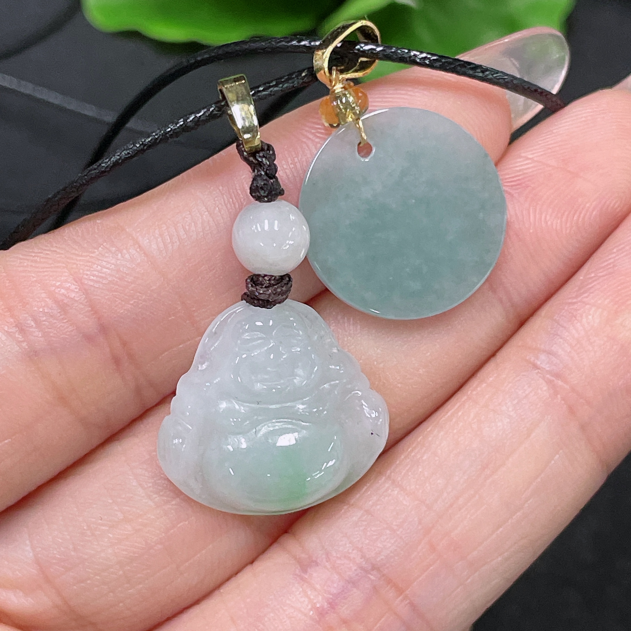 F34047109 Jadeite Pendants Sell as a Lot Non-Gold