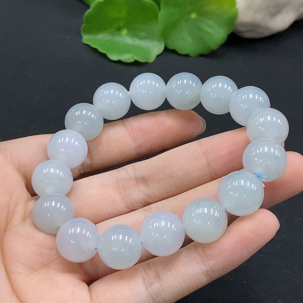 F33833817 JadeiteBead Bracelet Approx. 12mm Total Weight Approx. 50g