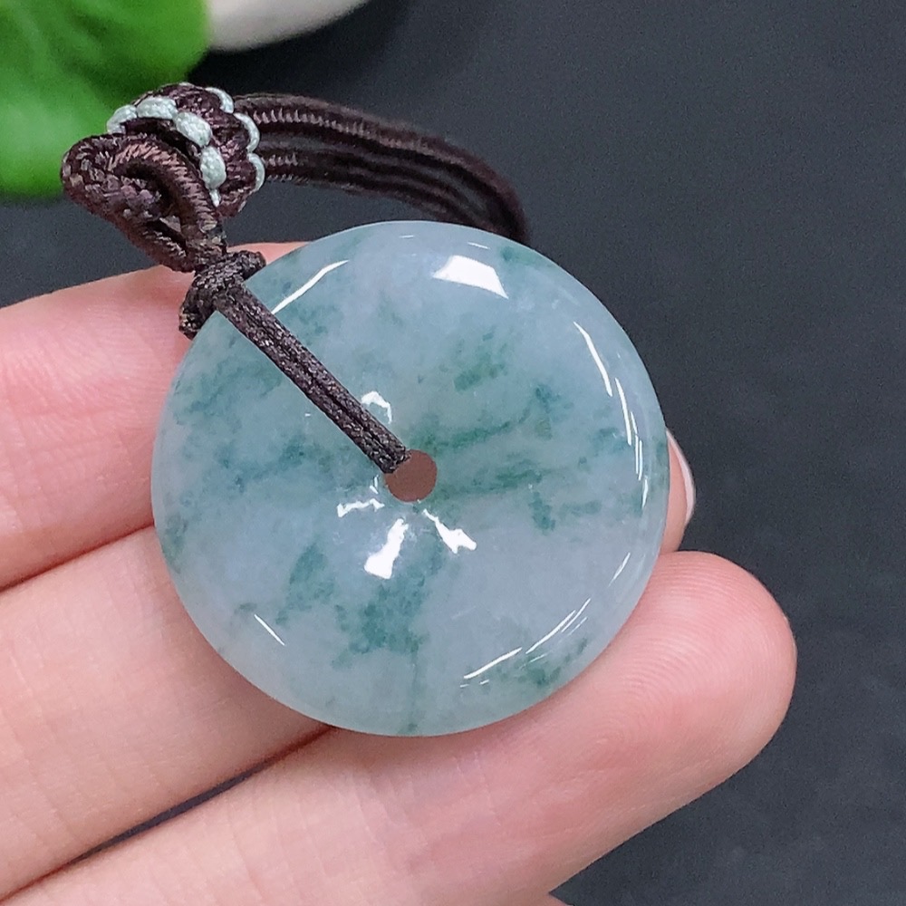 F34961504 Jadeite Peace Knot Total Weight Approx. 11g (Including Rope Weight)