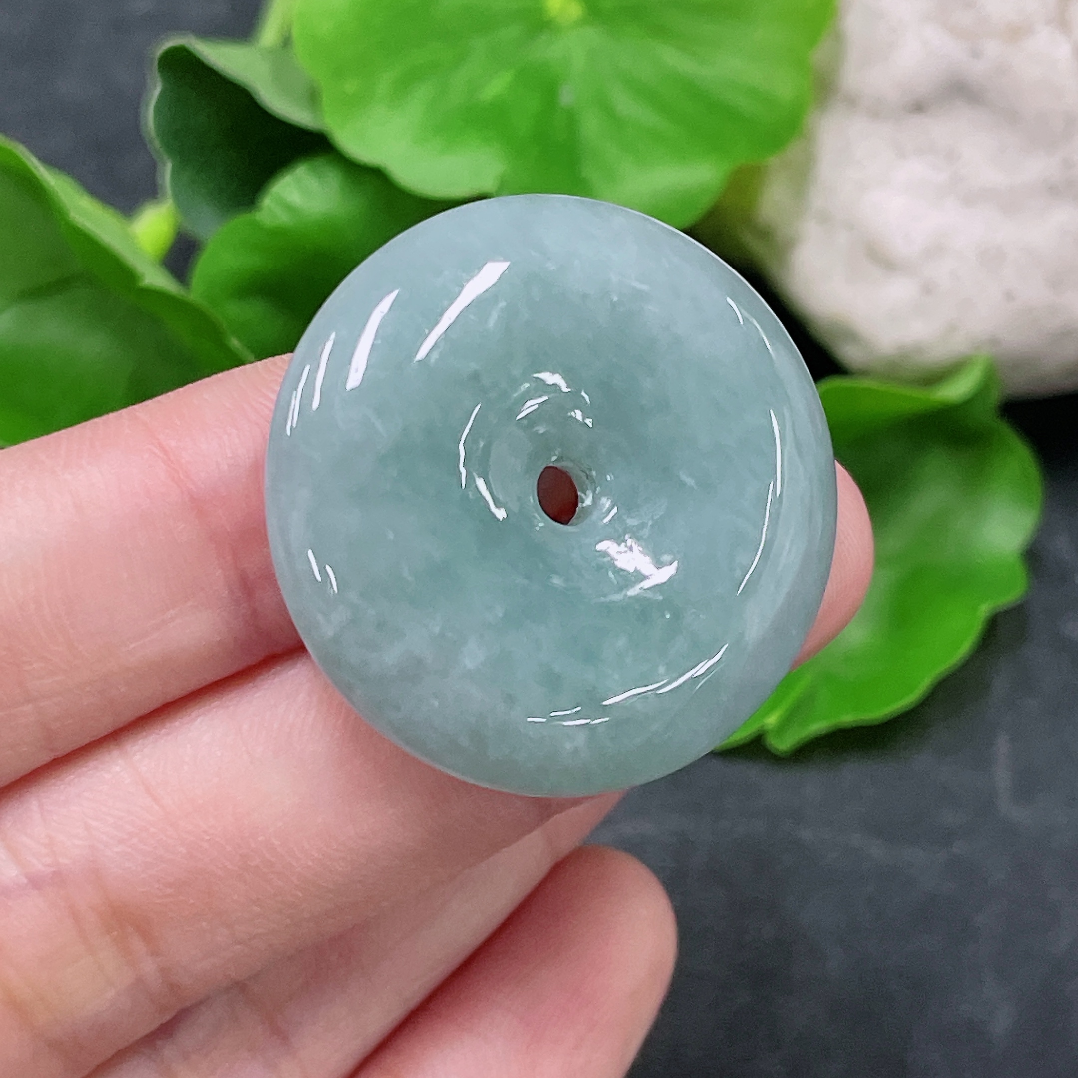 F32778450 JadeitePendant Peace Buckle Total Weight Approx. 12.99g