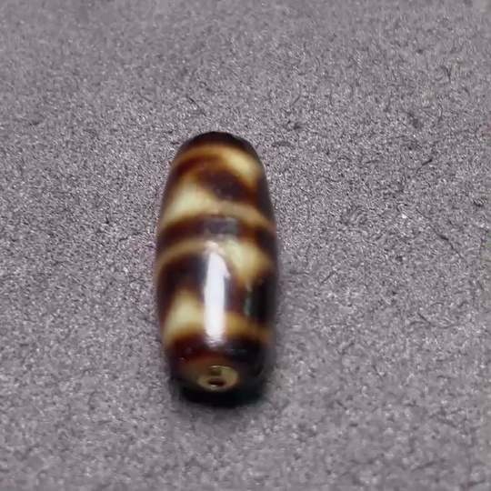 W34987951 Dzi Bead with 50% Gold (Au) Content, Total Weight Approx. 6.58g, Sell as a Lot