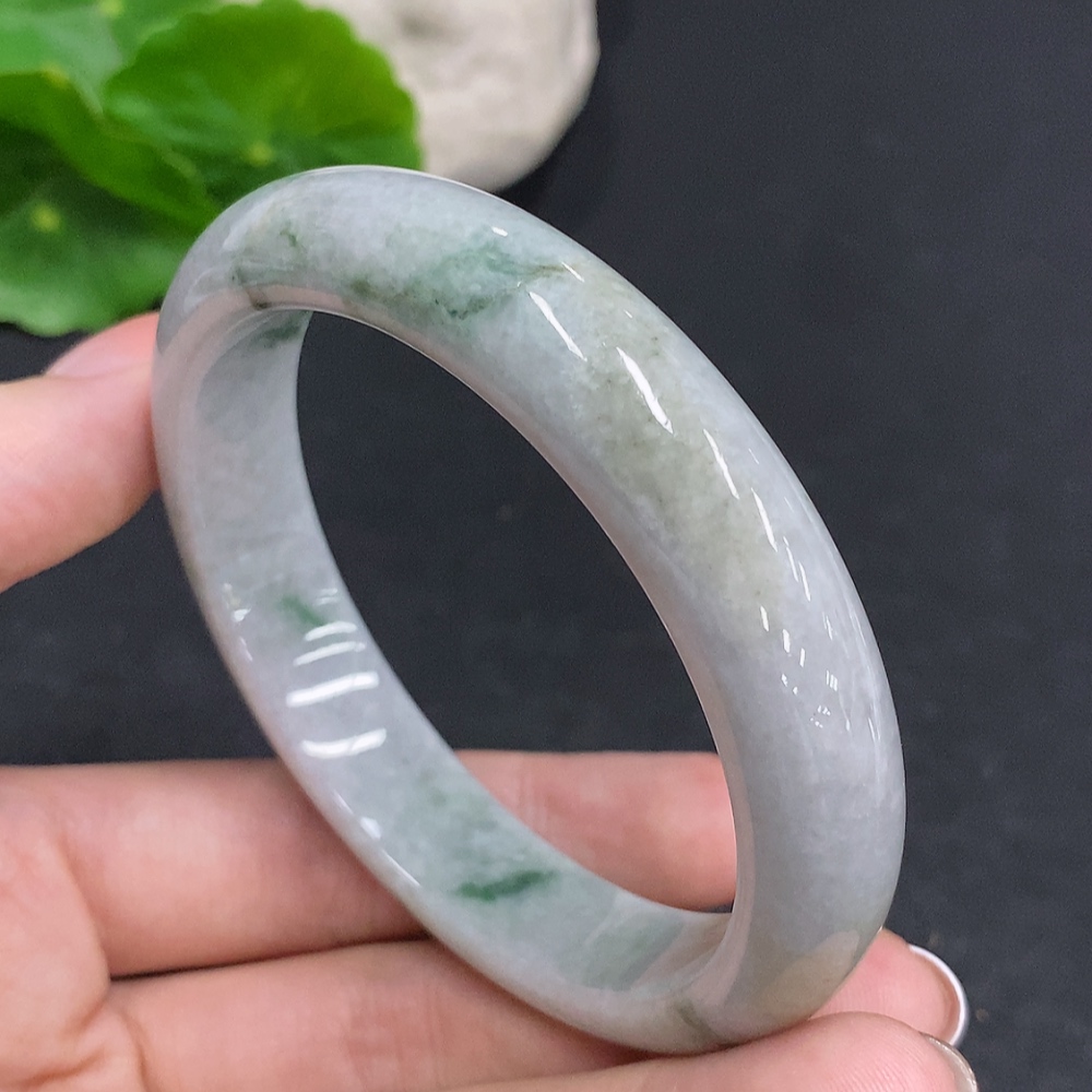 F33933733 Jadeite Round Bangle Size 57.8 Total Weight Approx.56g