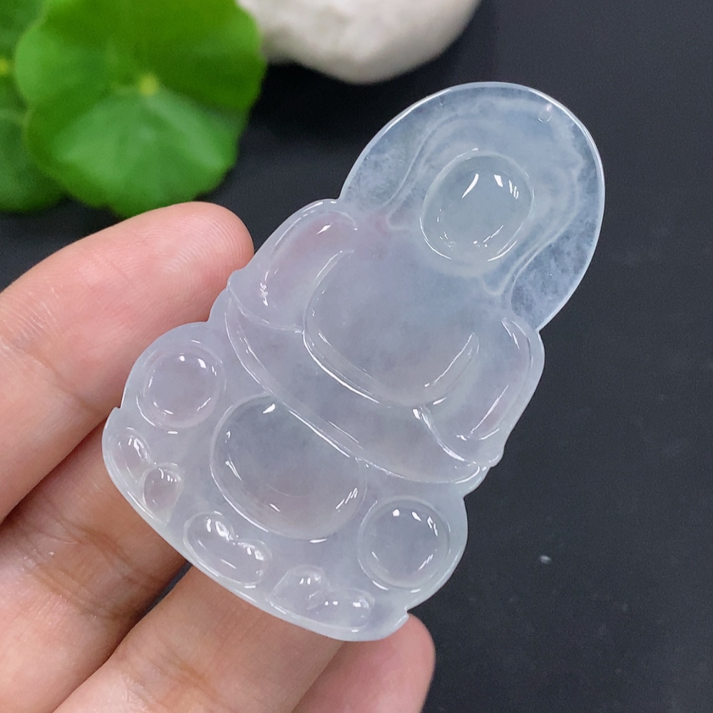 F30451386 Jadeite Guanyin Pendant, Total Weight Approx. 16.2g