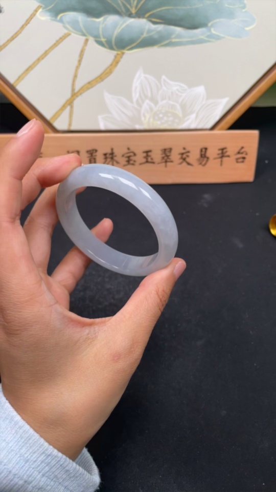 F28211447 Jadeite Round Bangle Size 56 Total Weight Approx. 54.6g