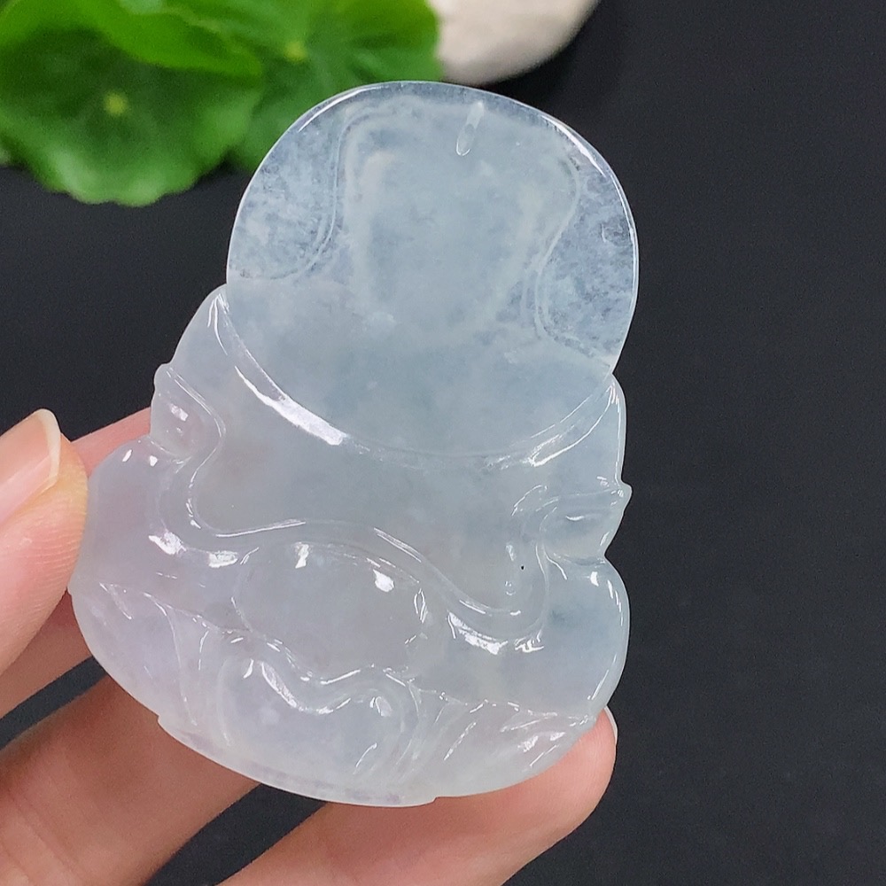 F31606363 Jadeite Guanyin Pendant Total weight about 26g