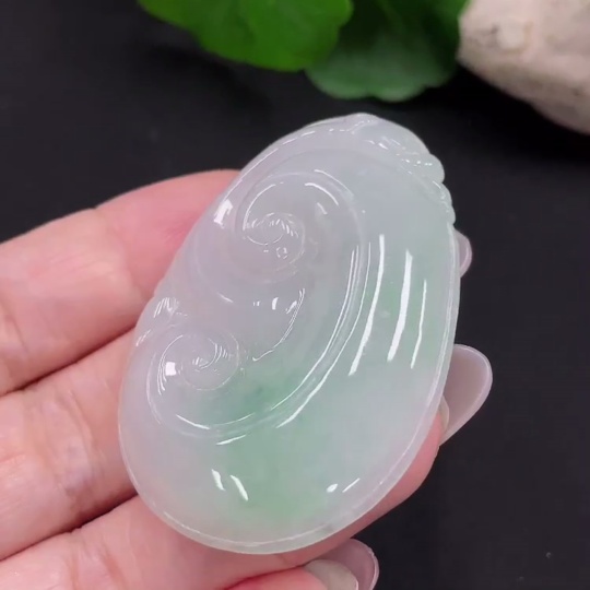 F31675832 Jadeite Ruyi Pendant Total weight about 20g