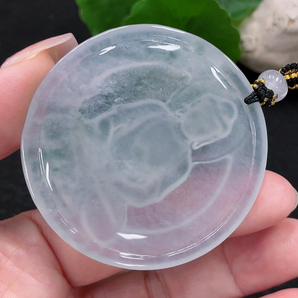 F33827376 JadeiteBuddha Pendant