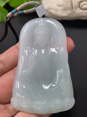 F30520481 Jadeite Guanyin Pendant, Total Weight Approx. 35.18g