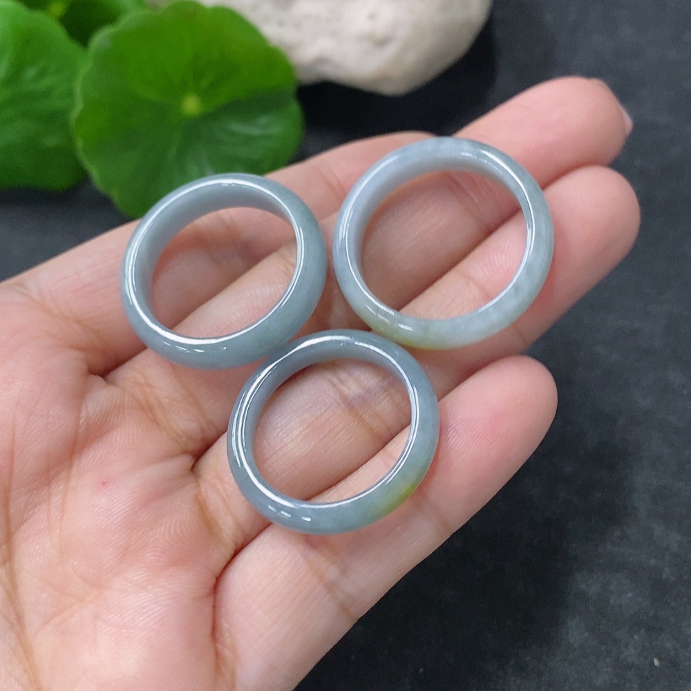 F34976356 Jadeite Ring Set Sell as a Lot